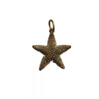 9ct Gold 19x19mm Starfish Pendant or Charm
