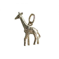 9ct Gold 20x13mm Giraffe Pendant or Charm