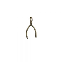 9ct Gold 20x13mm Wishbone Pendant or Charm