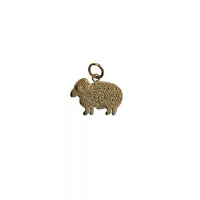 9ct Gold 20x14mm Sheep Pendant or Charm