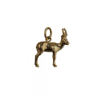 9ct Gold 20x15mm Antelope Pendant or Charm