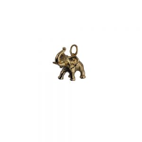 9ct Gold 20x19mm Jumbo Elephant Pendant or Charm