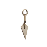 9ct Gold 23x6mm solid Builders Trowel Pendant or Charm