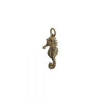 9ct Gold 24x11mm Bermuda Seahorse Pendant or Charm