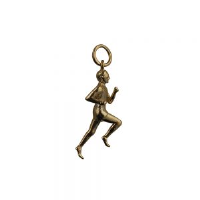 9ct Gold 25x9mm Male Runner Pendant or Charm