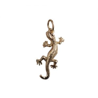 9ct Gold 26x13mm Lizard Pendant or Charm