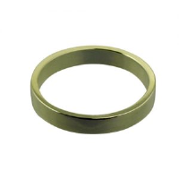 9ct Gold 3mm plain flat Wedding Ring Sizes I-P