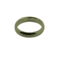 9ct Gold 4mm plain Court shaped Wedding Ring Sizes I-P
