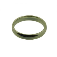 9ct Gold 4mm plain Court shaped Wedding Ring Sizes Q-Z