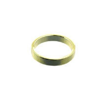 9ct Gold 4mm plain flat Wedding Ring Sizes Q-Z