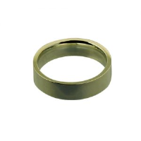 9ct Gold 5mm plain flat Court shaped Wedding Ring Sizes I-P