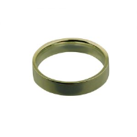 9ct Gold 5mm plain flat Court shaped Wedding Ring Sizes Q-Z