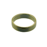 9ct Gold 5mm plain flat Wedding Ring Sizes Q-Z