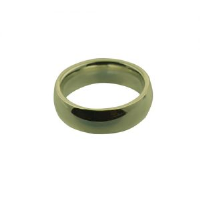 9ct Gold 6mm plain Court shaped Wedding Ring Sizes I-P
