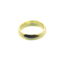 9ct Gold 6mm plain Court Wedding Ring Sizes Q-Z