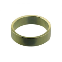 9ct Gold 6mm plain flat Wedding Ring Sizes Q-Z