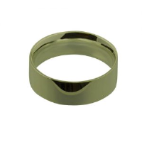 9ct Gold 8mm plain flat Court shaped Wedding Ring Sizes Q-Z