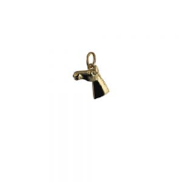 9ct Gold 8x10mm Horse Head Pendant or Charm
