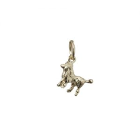 9ct Gold 8x12mm Poodle Pendant or Charm