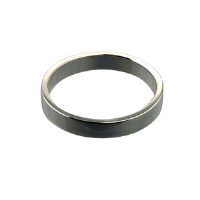 Platinum 3mm plain flat Wedding Ring Sizes I-P