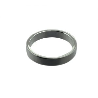 Platinum 4mm plain flat Wedding Ring Sizes Q-Z