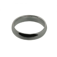 Platinum 5mm plain Court shaped Wedding Ring Sizes Q-Z