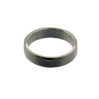Platinum 5mm plain flat Wedding Ring Sizes Q-Z