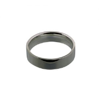 Platinum 6mm plain flat Court shaped Wedding Ring Sizes Q-Z