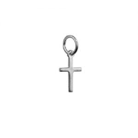 Silver 10x9mm Cross symbol of faith Pendant or Charm