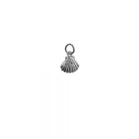 Silver 11x9mm Sea Shell Pendant or Charm