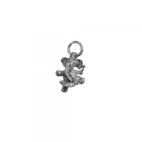 Silver 13x11mm Ballerina Elephant Pendant or Charm
