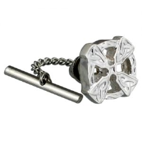 Silver 15mm Celtic Cross Tie Tack