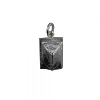 Silver 16x11mm Beach Hut Pendant
