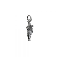 Silver 16x7mm Herald with Trumpet Pendant or Charm