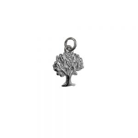 Silver 18x17mm Tree of Life Pendant or Charm