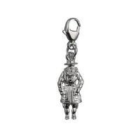 Silver 18x8mm Beefeater Charm with a lobster catch