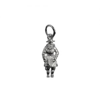 Silver 18x8mm Beefeater Pendant or Charm