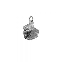 Silver 19x18mm Sea Shell Pendant or Charm