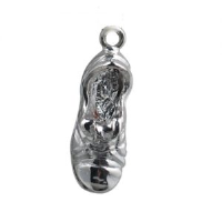 Silver 19x8mm Sports trainer Pendant or Charm