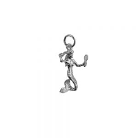 Silver 21x14mm Mermaid Pendant or Charm