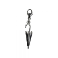 Silver 22x6mm Umbrella Charm on a lobster trigger
