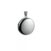 Silver 29mm round plain Locket