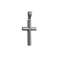 Silver 32x18x4mm handmade plain Memorial Cross
