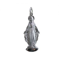 Silver 35x16mm full figure Madonna Pendant