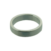 Silver 4mm plain flat Wedding Ring Sizes I-P