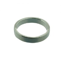 Silver 4mm plain flat Wedding Ring Sizes Q-Z