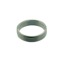 Silver 5mm plain flat Wedding Ring Sizes Q-Z