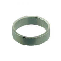Silver 6mm plain flat Wedding Ring Sizes Q-Z