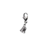 Silver 6x6mm seamstress's Thimble Charm on a lobster trigger