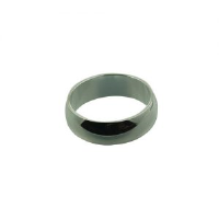 Silver 7mm plain D shaped Wedding Ring Sizes Q-Z